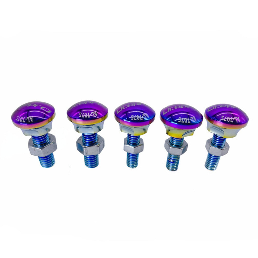 Meroca Litepro For Birdy 2 3 Bicycle Front Wheel Fixing Screw Aluminum Alloy Folding Bike Rear Fork Fixing Bolts 5Pcs