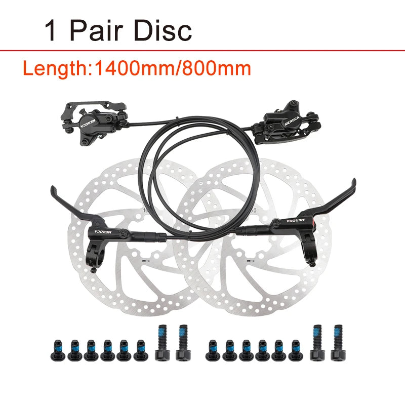 HD-M800 MTB Hydraulic Disc Brake Set Aluminum Alloy Power Control Shifter Bicycle Brakes 160mm Rotor Mountain Bike Brakes