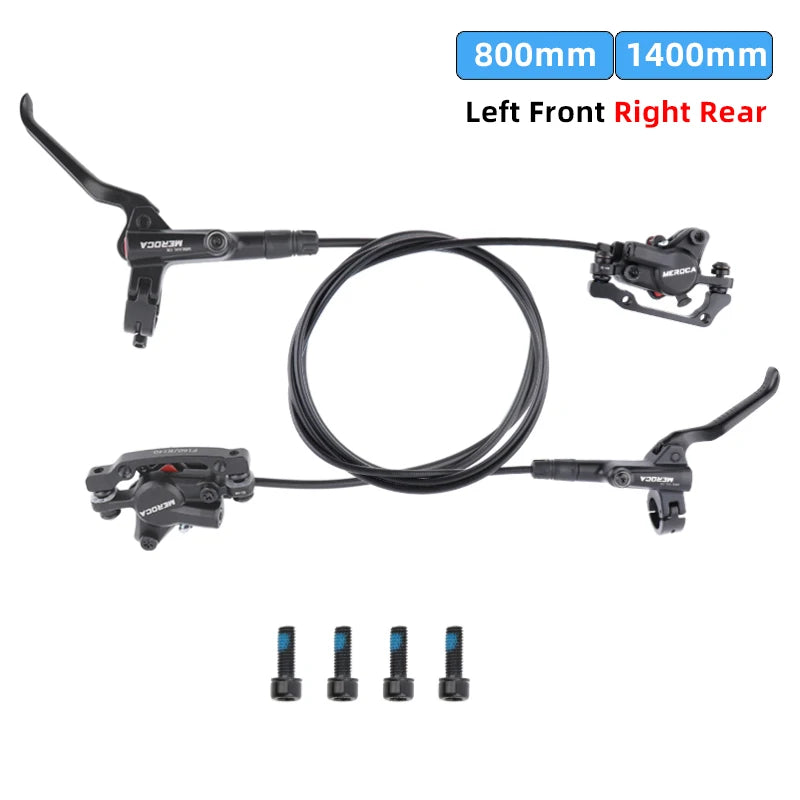 Meroca Bike Hydraulic Brake Aluminum Alloy Dual-piston Brake Freio Hidraulico Disco De Freio Mtb 160 Mm Frenos Hidraulicos Mtb