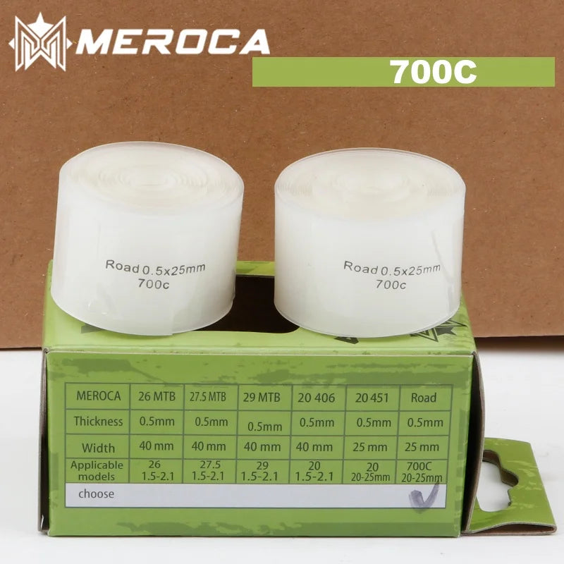 MEROCA 2pcs Bicycle Tire Liner Bike Puncture Proof Belt Protection Pad 700C 26 27.5 29 Inch MTB Road Bike Prevent Puncture Pad