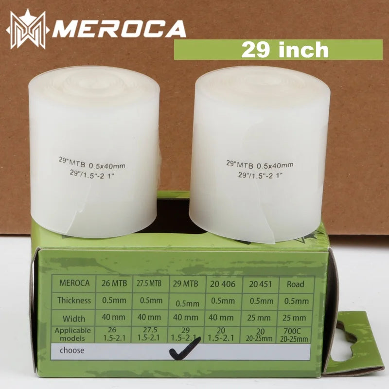 MEROCA 2pcs Bicycle Tire Liner Bike Puncture Proof Belt Protection Pad 700C 26 27.5 29 Inch MTB Road Bike Prevent Puncture Pad