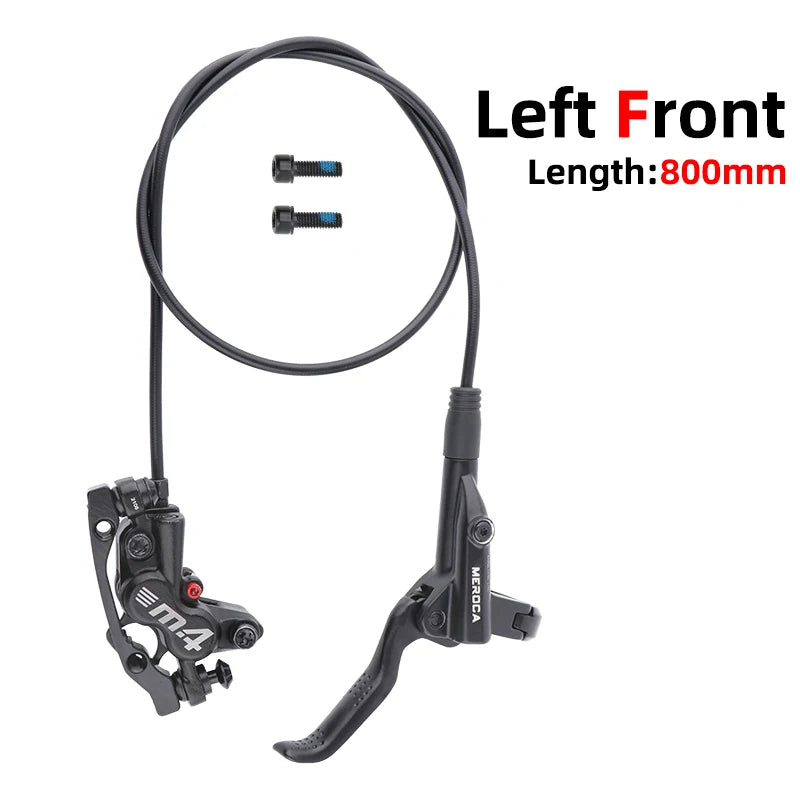 MEROCA Bicycle Oil Brake Mtb Left Front Brake MT420 800/1400mm Hydraulic Right Rear 160mm Disc Brake Bicycle Parts