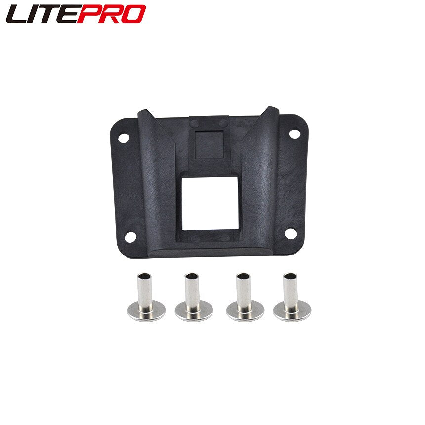 DIY Pig Nose Bag Adapter Hard Shell Storage Panniers Plastic Holder Buckle With Screws For Brompton Bicycle