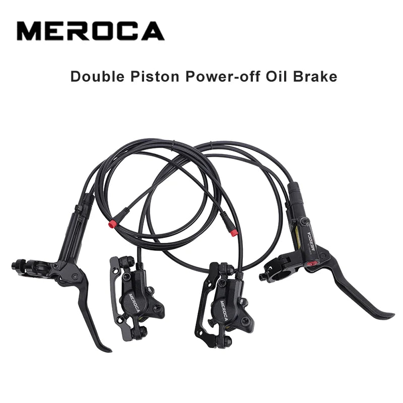 E-Bike MTB Scooter Power Off Brakes Aluminum Alloy 2 Pistons Electric Bike Power Control Shifter Cut Hydraulic Disc Brake