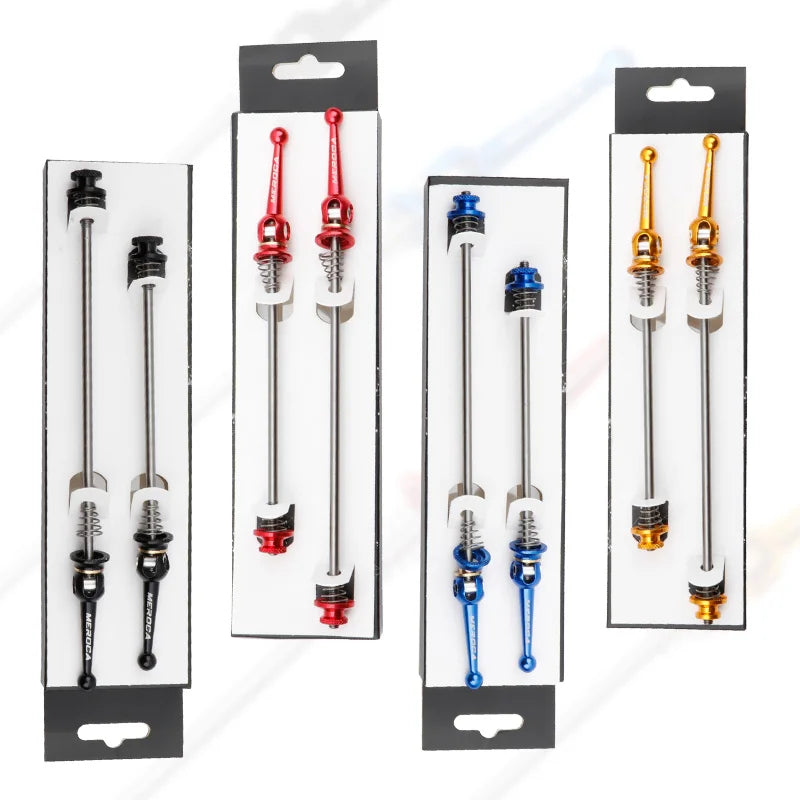 Quick Release Skewers Ultralight Titanium Axis Front 100 Rear 100/135mm Wheel Hub QR Skewers For MTB Folding Road Bike