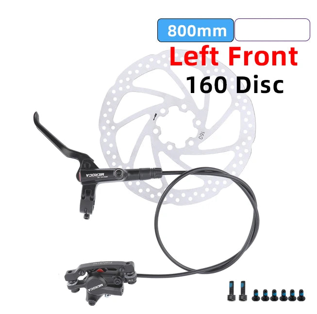 Meroca Bike Hydraulic Brake Aluminum Alloy Dual-piston Brake Freio Hidraulico Disco De Freio Mtb 160 Mm Frenos Hidraulicos Mtb