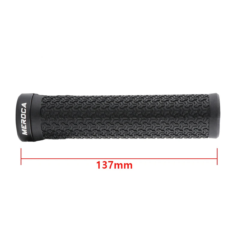 MEROCA Mtb Grips Anti-Slip Rubber Bicycle Handlebar Grip Mountain Bike Soft Anti-vibration Riding Handle Bicycle Accessory