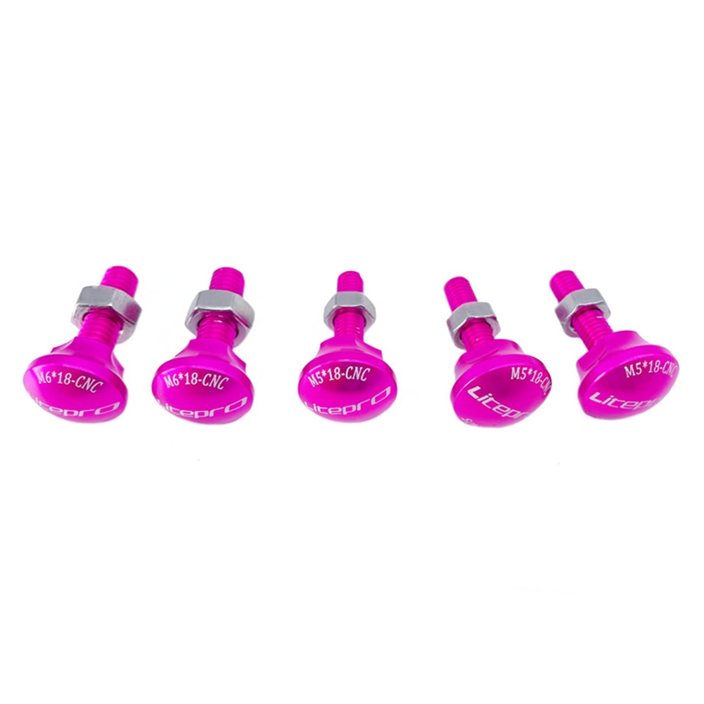 Meroca Litepro For Birdy 2 3 Bicycle Front Wheel Fixing Screw Aluminum Alloy Folding Bike Rear Fork Fixing Bolts 5Pcs
