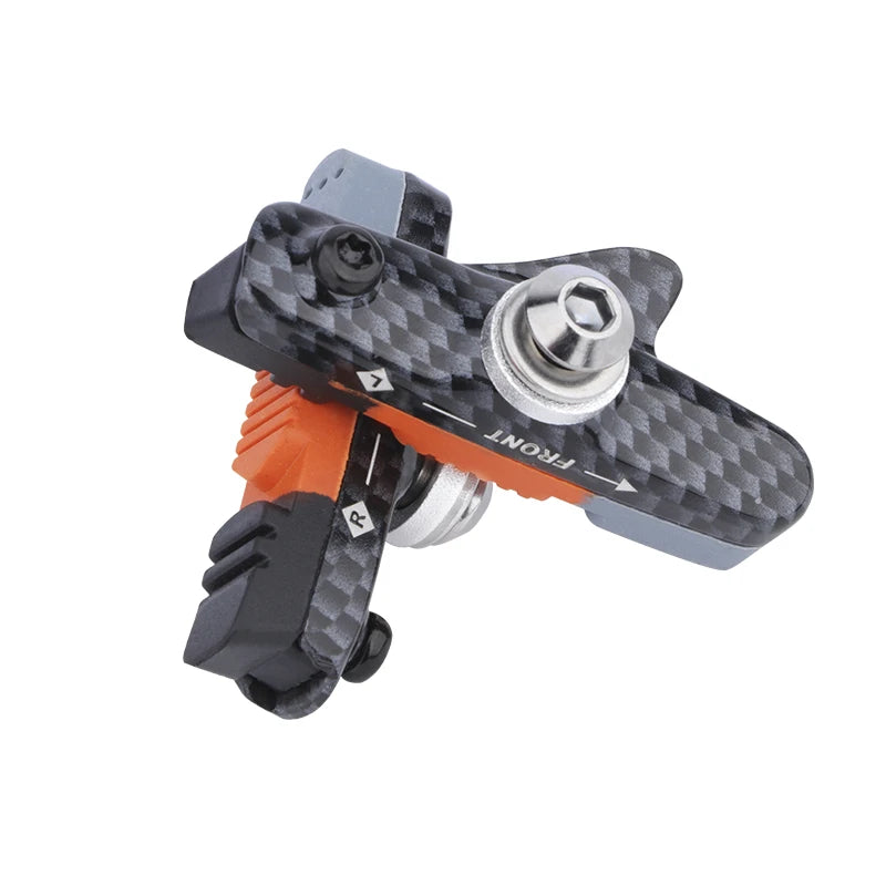 MEROCA Road Bike Brake Pads V-brake Pad With Mud Trough Silent Aluminum Alloy Rim C Brake Pads Rubber Sheet Bicycle Accessories