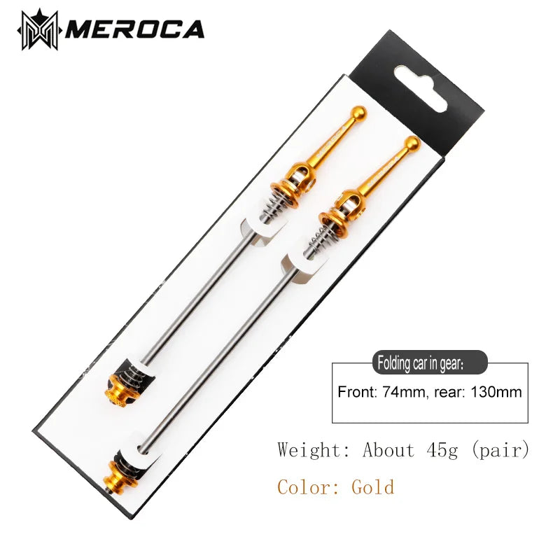 Quick Release Skewers Ultralight Titanium Axis Front 100 Rear 100/135mm Wheel Hub QR Skewers For MTB Folding Road Bike