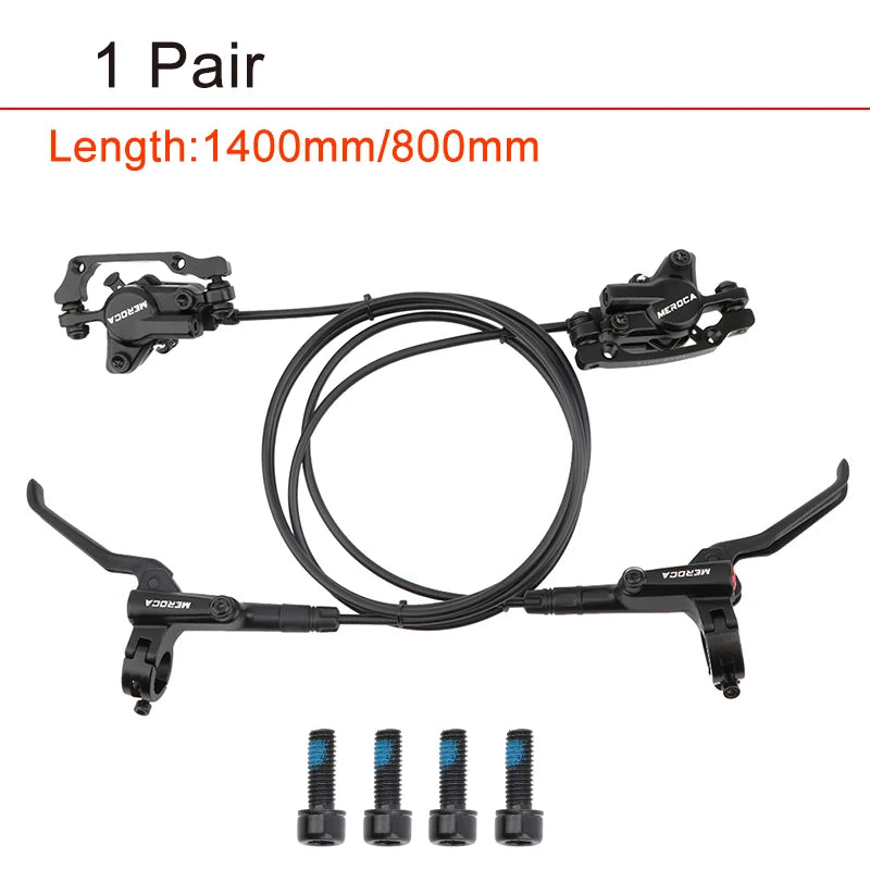 HD-M800 MTB Hydraulic Disc Brake Set Aluminum Alloy Power Control Shifter Bicycle Brakes 160mm Rotor Mountain Bike Brakes