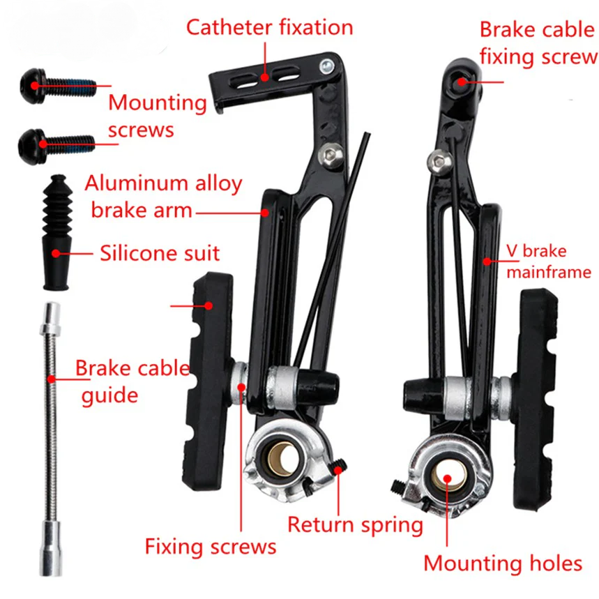 Meroca Litepro Long Arm V Brake Folding Bike 412 Modified 14 Inch Changed 16 Inch 406 Changed 451 Long Arm SP8 Brake
