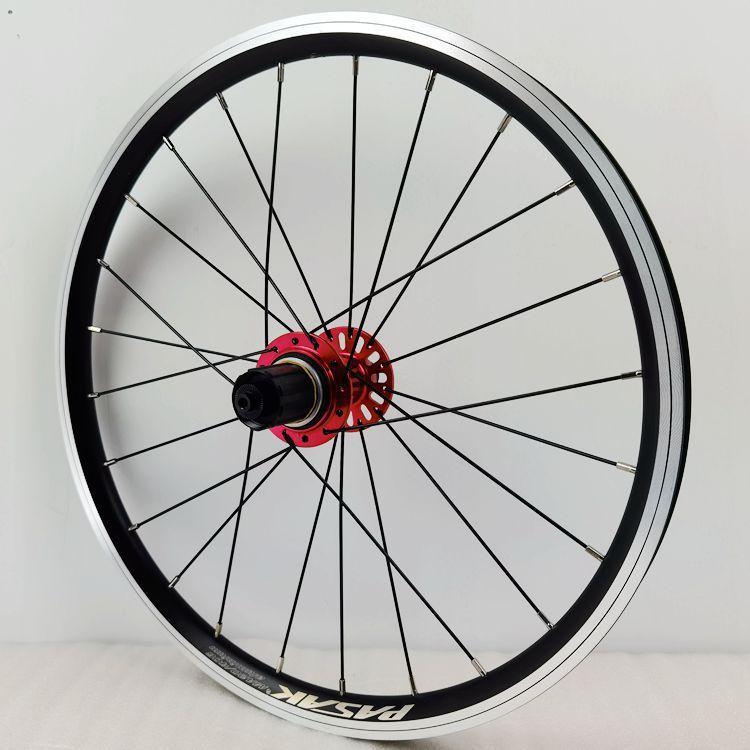 MEROCA Folding Bicycle Wheelset 20 Inch 406 V Brake 20 * 1-3/8 451 74x130MM 12Speed 3Claws Wheels Rims