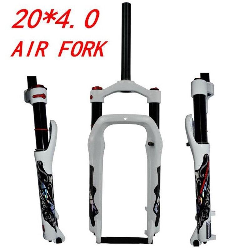 MEROCA P35 Snow Bike Fork ATV Dirt Fat Bicycle Fork 20*4.0" Air Gas Locking Suspension Forks 135mm Disc Brake 1800g