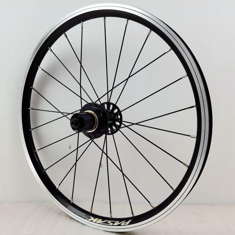 MEROCA Folding Bicycle Wheelset 20 Inch 406 V Brake 20 * 1-3/8 451 74x130MM 12Speed 3Claws Wheels Rims