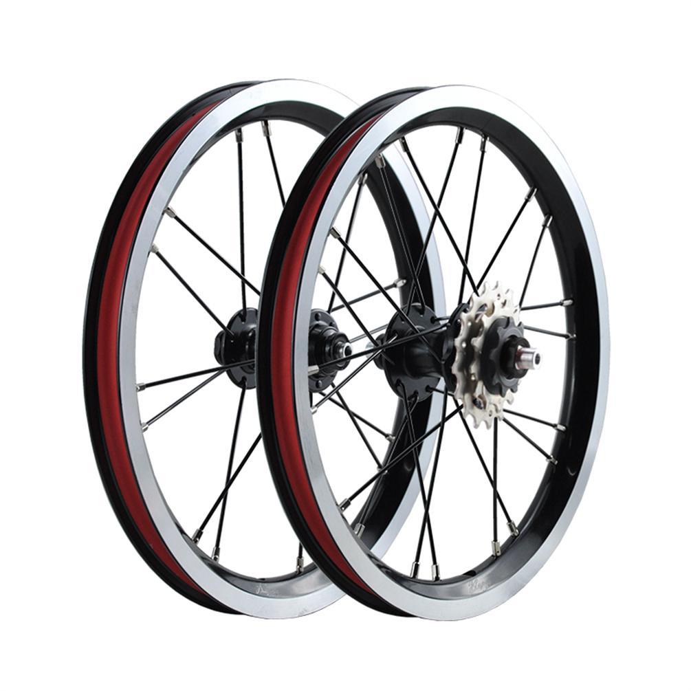 MEROCA 16 Inch External 3 Speed Wheel Folding Bike V/Disc Brake Wheels Rims 74-85MM