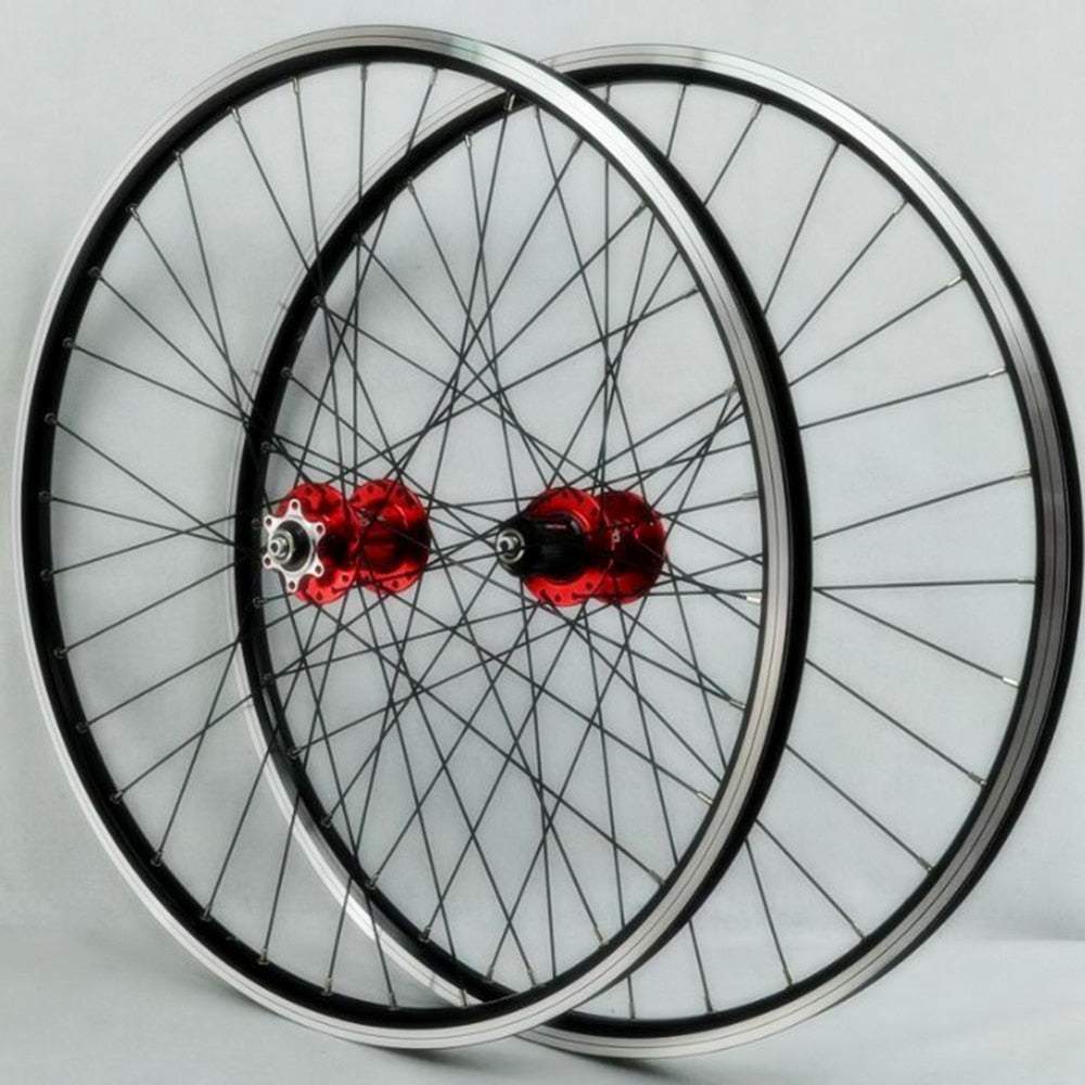 MEROCA MTB Bicycle 26inch Wheelset Disc/V Brake Wheels Rim Super Smooth Hubs For 8/9/10/11 Speed