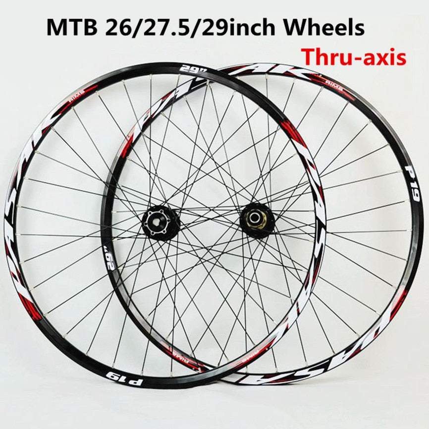 MEROCA MTB 26/27.5/29inch Thru-axis Sealed Bearing Wheels Mountain Bike Soft Tail Downhill AM Axle 20*110mm 12*142mm Rim Wheelset