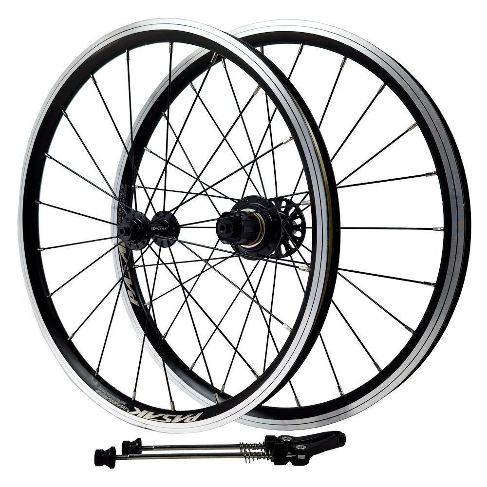 MEROCA Folding Bicycle Wheelset 20 Inch 406 V Brake 20 * 1-3/8 451 74x130MM 12Speed 3Claws Wheels Rims