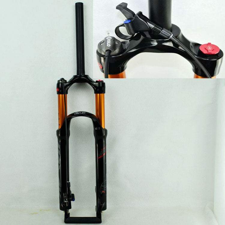 MEROCA MTB Mountain Bike Air Fork 26" 27.5" 29inch ER 1-1/8" Suspension Forks Gas Resilience Oil Damping Line Lock Disc Brake