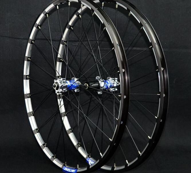 MEROCA MTB Mountain Bike Quick Release 24Hole Milling trilateral CNC bearing hub ultra light wheel wheelset Rim