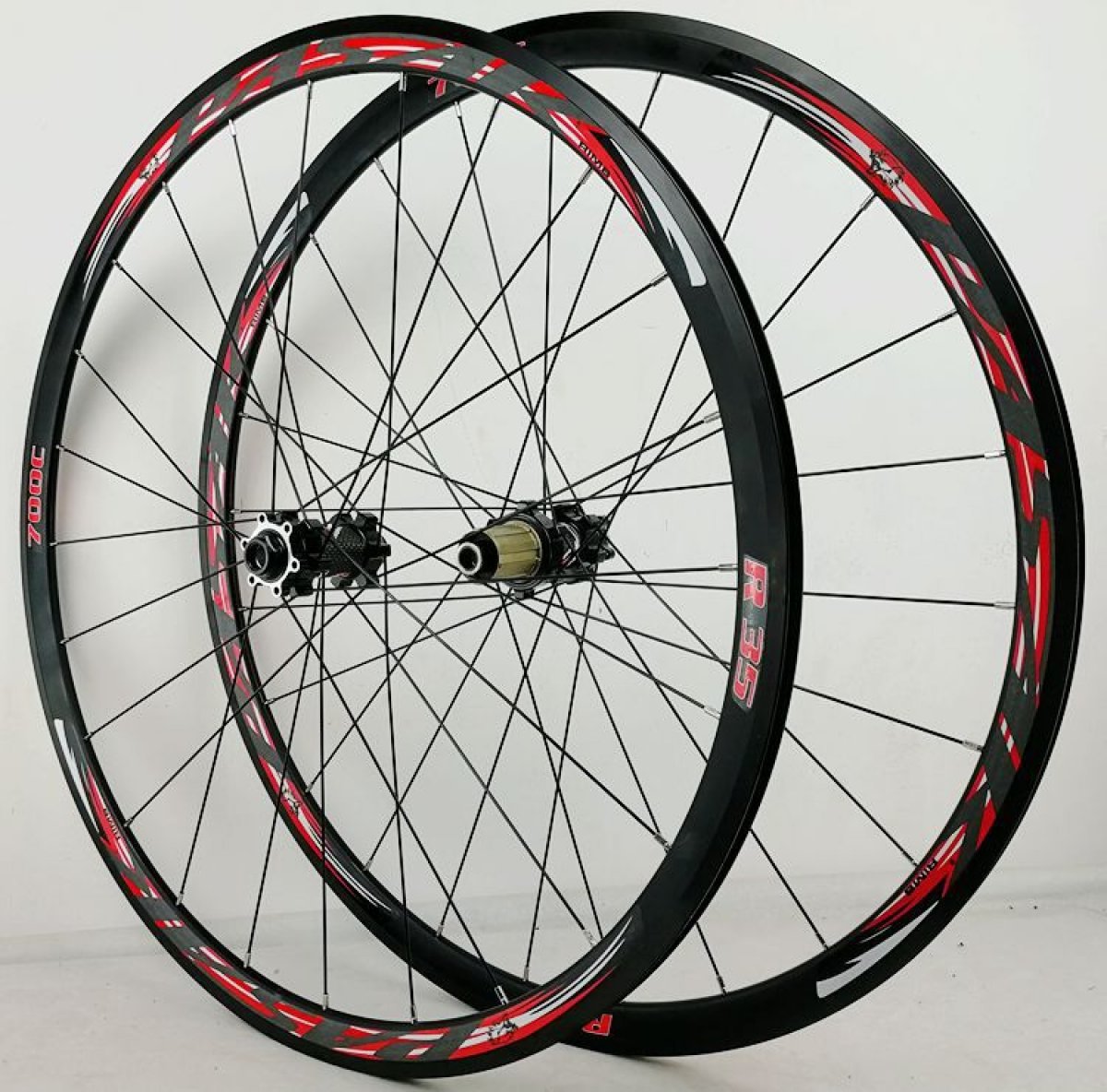 MEROCA 700C Bicycle QR Thru Axle Disc Brake Wheelset Road Bike 6Claws 12Speed 30MM Wheels Rims