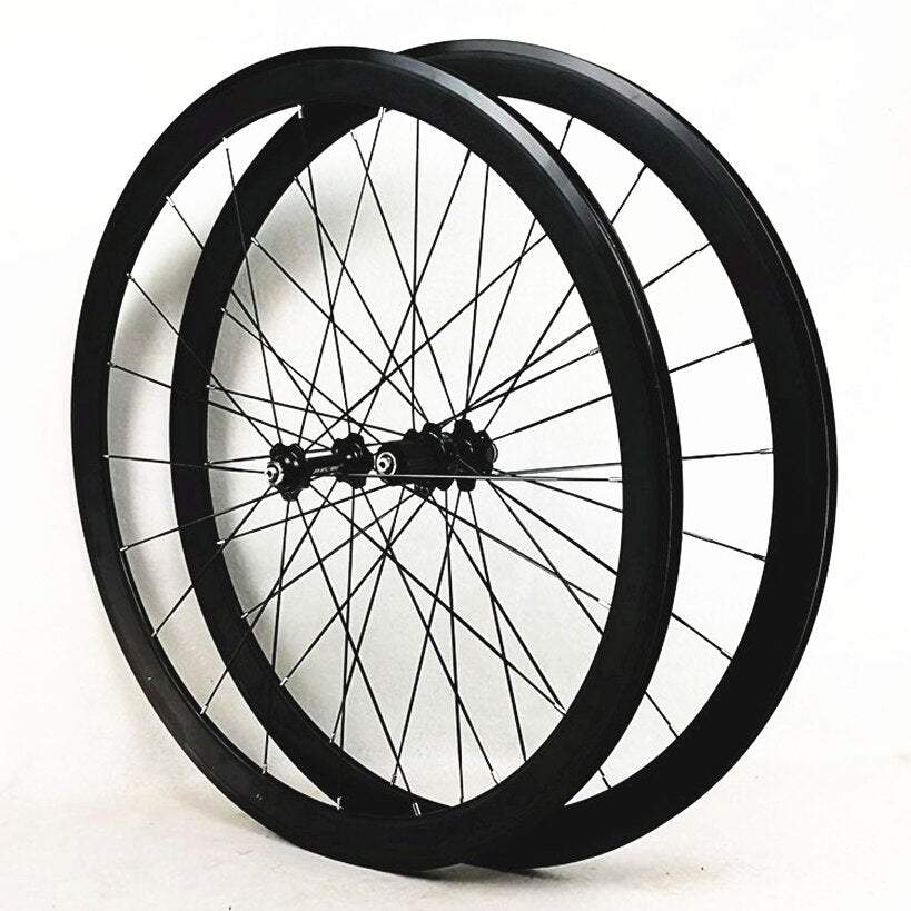 MEROCA 40MM flat strip ultra light bearing road bike wheel set 700C road wheels bicycle wheel 12 speed C brake V brake