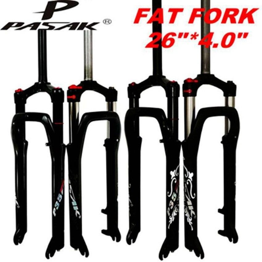 MEROCA MTB Moutain Snow Bike 26*4.0" Fat Bicycle Fork Air Gas Oil Locking Suspension Forks Disc Brake Aluminium Alloy 135mm