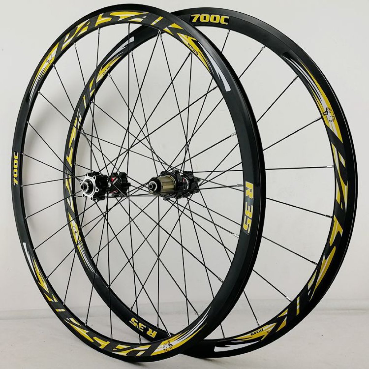 MEROCA 700C Bicycle QR Thru Axle Disc Brake Wheelset Road Bike 6Claws 12Speed 30MM Wheels Rims