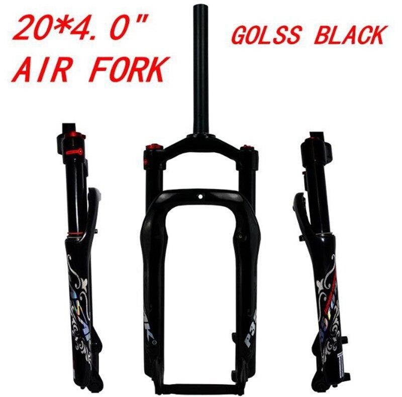 MEROCA P35 Snow Bike Fork ATV Dirt Fat Bicycle Fork 20*4.0" Air Gas Locking Suspension Forks 135mm Disc Brake 1800g