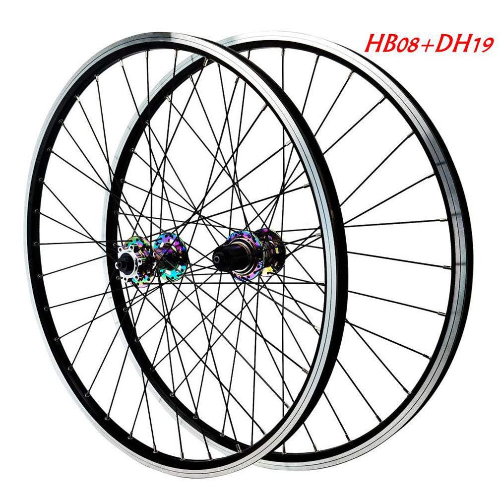 MEROCA Mountain Bicycle Wheel Set 26 27.5 29 Inch Disc V Brake Front 2 Rear 4 Bearings 12 Speed Quick Release Wheels