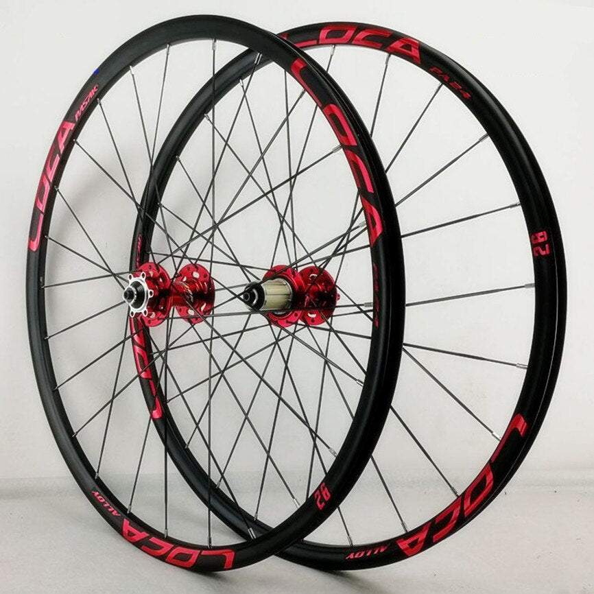 MEROCA Mountain Bike Wheels 26 27.5inch Disc Brake Rim Flat Spoke 24H 6Claws Sealed Bearing Wheelset 11 12Speed QR 100/135MM