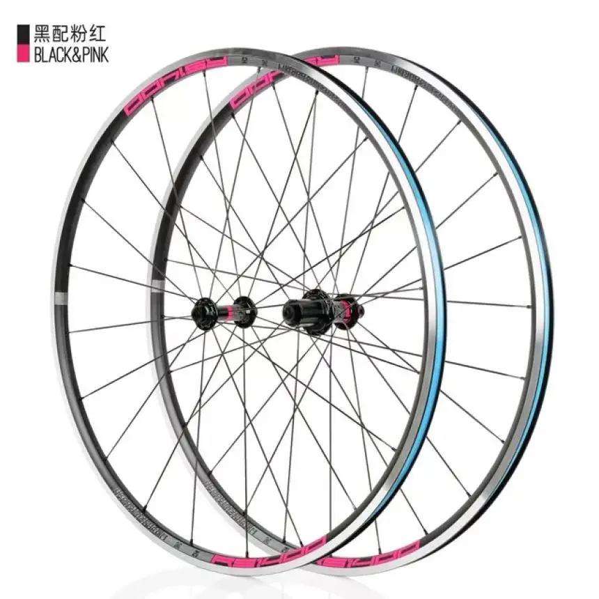 Meroca KOOZER RS1400 700C Bicycle Rim Brake Wheels Aluminium Alloy V Brake QR 4 Pawls Clincher Wheelset Road Wheelset