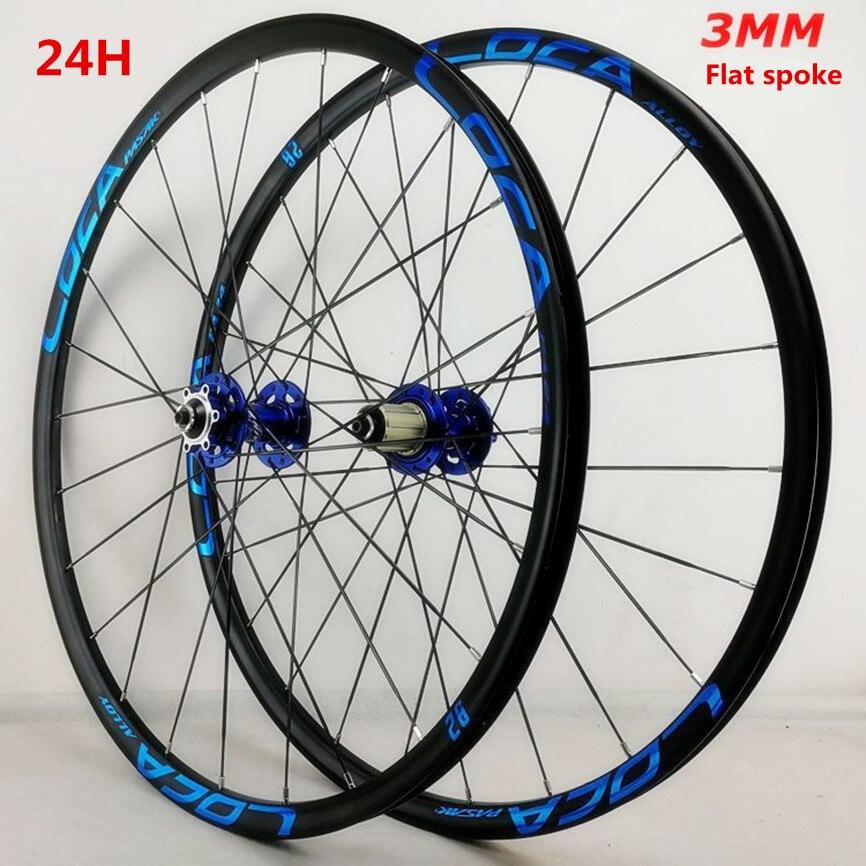 MEROCA Mountain Bike Wheels 26 27.5inch Disc Brake Rim Flat Spoke 24H 6Claws Sealed Bearing Wheelset 11 12Speed QR 100/135MM