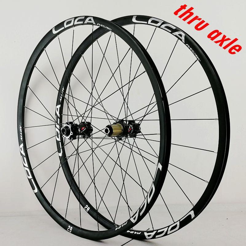 MEROCA 26 27.5 29Inch Thru-axis Wheelset MTB Mountain Bicycle 6 Claw 12Speed Straight Pull Spokes Wheels Rims