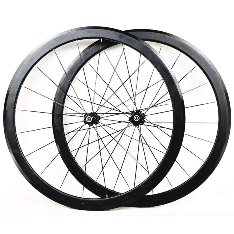 MEROCA 40MM flat strip ultra light bearing road bike wheel set 700C road wheels bicycle wheel 12 speed C brake V brake