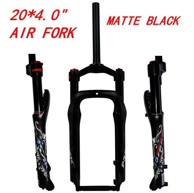 MEROCA P35 Snow Bike Fork ATV Dirt Fat Bicycle Fork 20*4.0" Air Gas Locking Suspension Forks 135mm Disc Brake 1800g