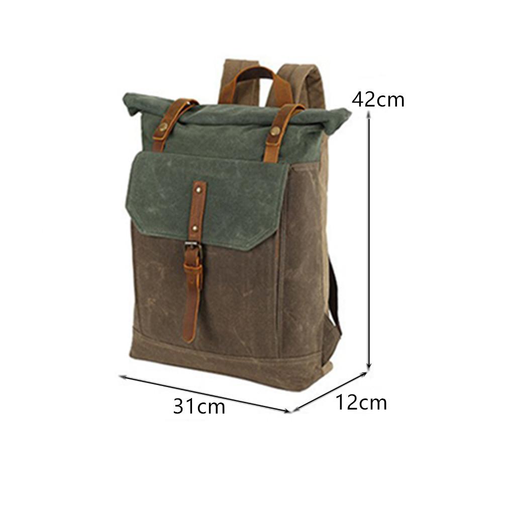 MEROCA Retro Canvas Backpack 02 For Brompton