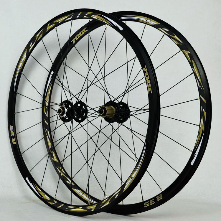 MEROCA R35 700C Road Bike Wheelset 29inch Disc Brake Cross Country Bicycle Wheel Set 30MM Rim Round Spoke