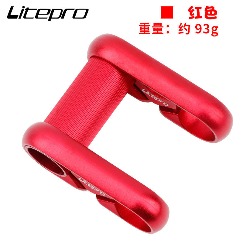 Meroca Litepro Folding Bicycle Horizontal Double Stem 25.4MM Full Hollow
