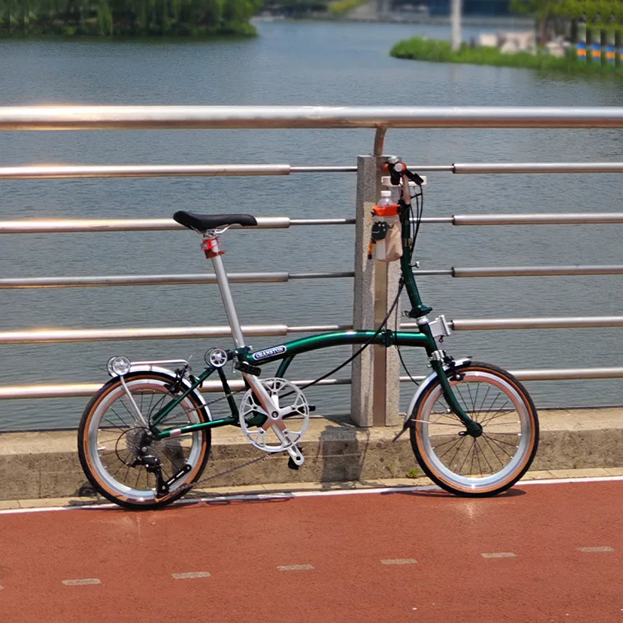 2025 Hot Selling Cranston 20 Inch 9 Speed Folding Bike CRMO Tri Fold Frame Dual V-Brake Portable 406 Wheel Foldable City Bicycle
