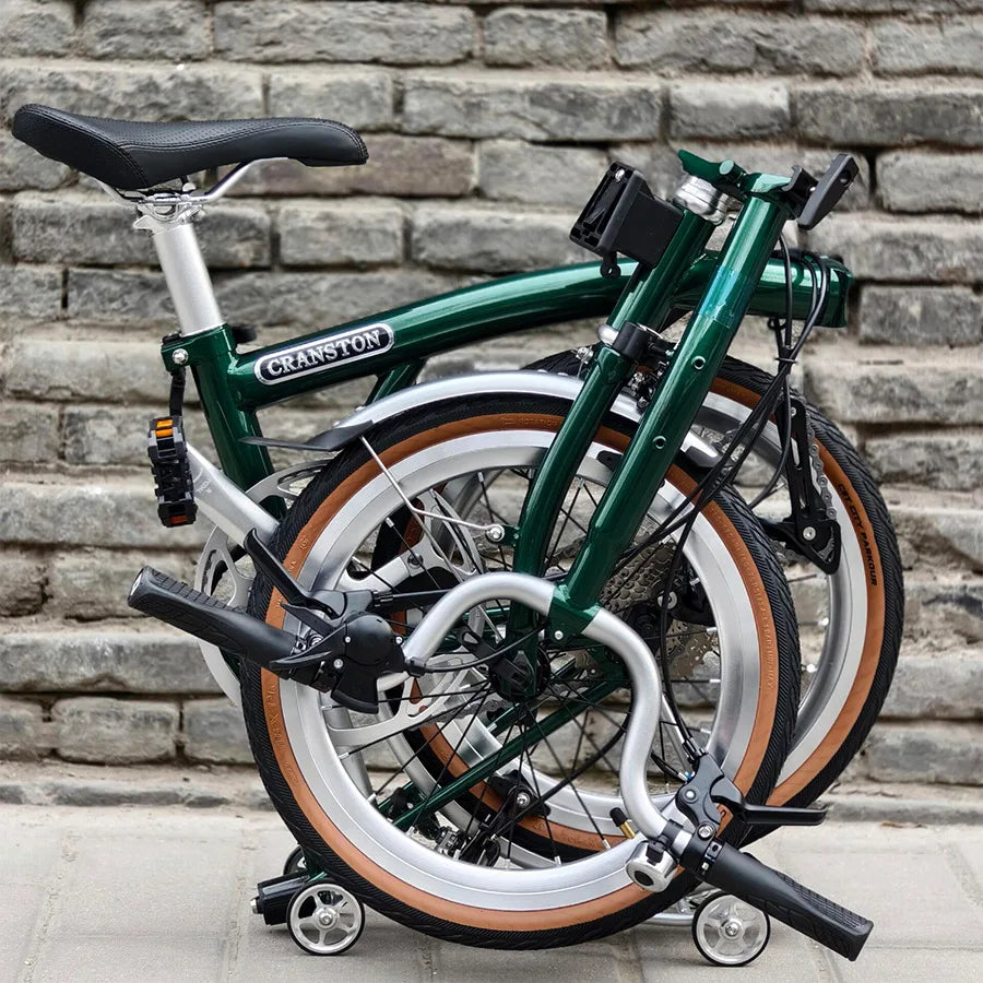 2025 Hot Selling Cranston 20 Inch 9 Speed Folding Bike CRMO Tri Fold Frame Dual V-Brake Portable 406 Wheel Foldable City Bicycle