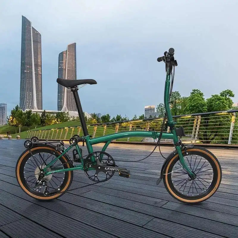 2025 Hot Selling Cranston 20 Inch 9 Speed Folding Bike CRMO Tri Fold Frame Dual V-Brake Portable 406 Wheel Foldable City Bicycle
