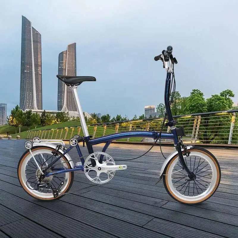 2025 Hot Selling Cranston 20 Inch 9 Speed Folding Bike CRMO Tri Fold Frame Dual V-Brake Portable 406 Wheel Foldable City Bicycle