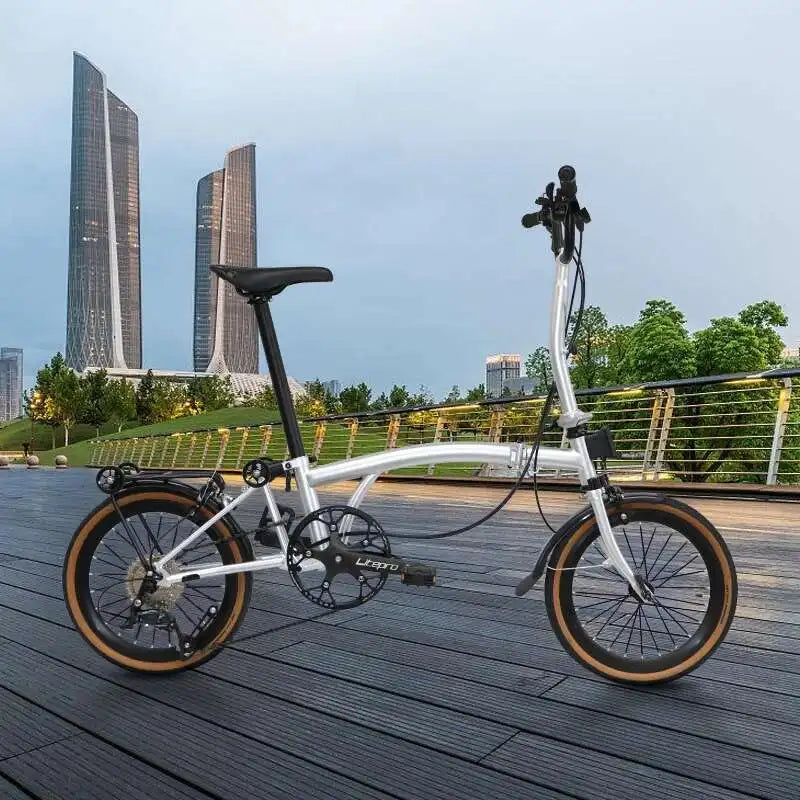 2025 Hot Selling Cranston 20 Inch 9 Speed Folding Bike CRMO Tri Fold Frame Dual V-Brake Portable 406 Wheel Foldable City Bicycle