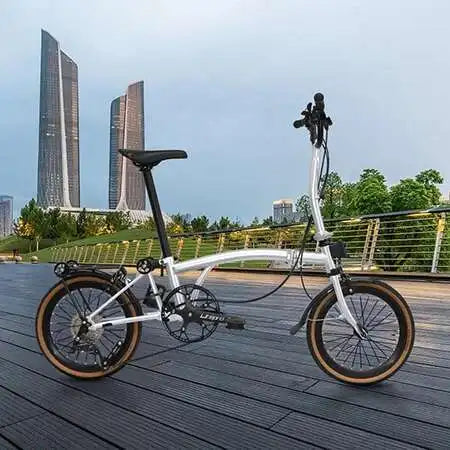 2025 Hot Selling Cranston 20 Inch 9 Speed Folding Bike CRMO Tri Fold Frame Dual V-Brake Portable 406 Wheel Foldable City Bicycle