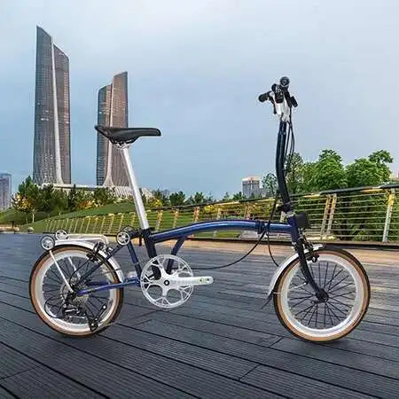 2025 Hot Selling Cranston 20 Inch 9 Speed Folding Bike CRMO Tri Fold Frame Dual V-Brake Portable 406 Wheel Foldable City Bicycle