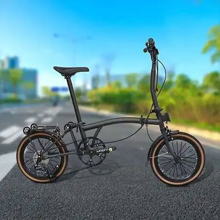 2025 Hot Selling Cranston 20 Inch 9 Speed Folding Bike CRMO Tri Fold Frame Dual V-Brake Portable 406 Wheel Foldable City Bicycle