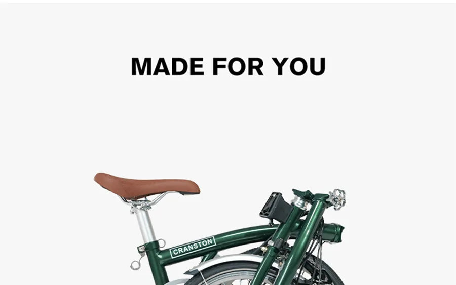 2025 Hot Selling Cranston 20 Inch 9 Speed Folding Bike CRMO Tri Fold Frame Dual V-Brake Portable 406 Wheel Foldable City Bicycle