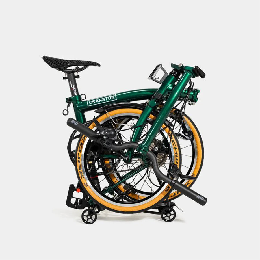 CRANSTON 16 inch 9-speed Aluminium Alloy Folding Bike with C- Brake Lightweight Portable Adult Folding Bicycle